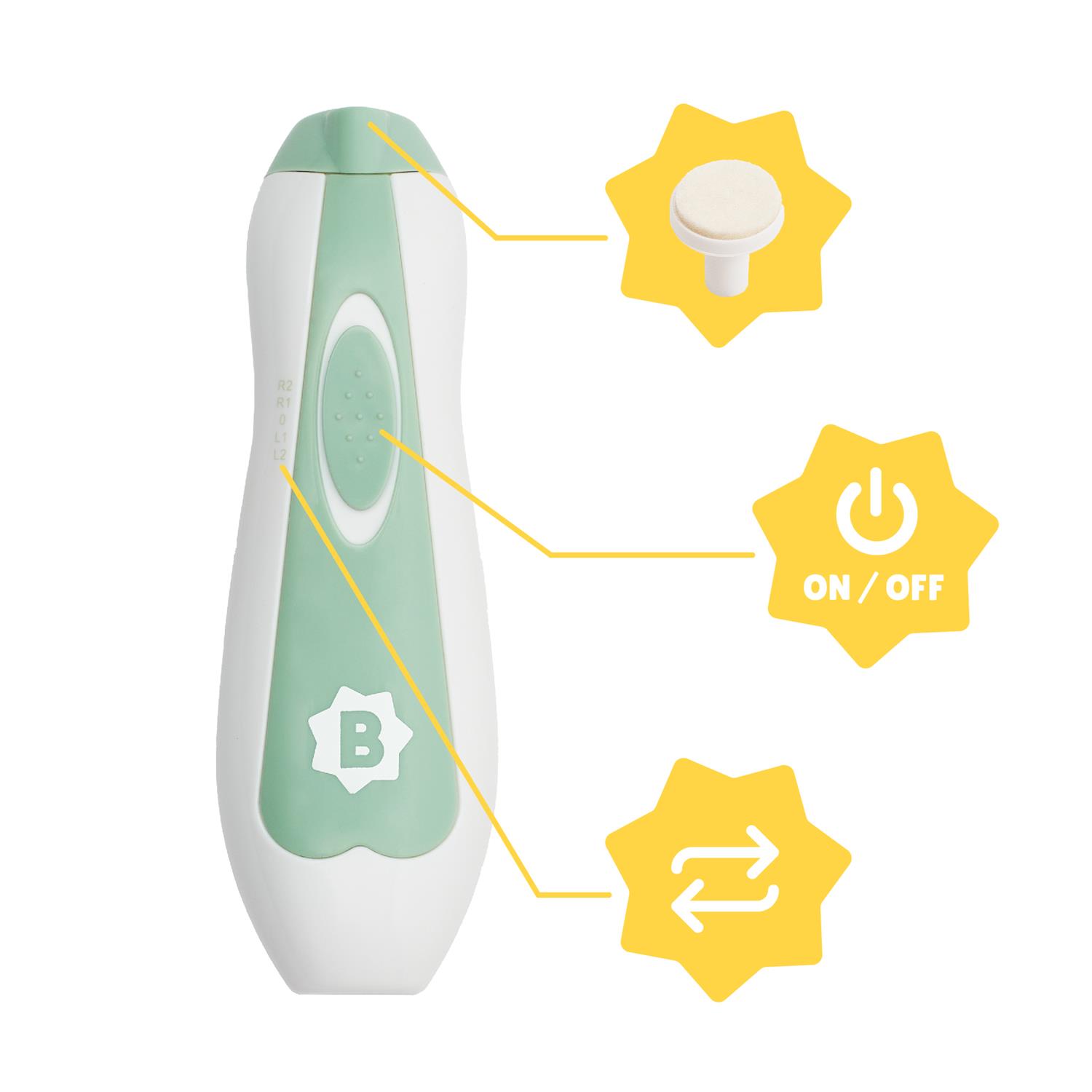 Lime à ongles électrique BLANC Badabulle