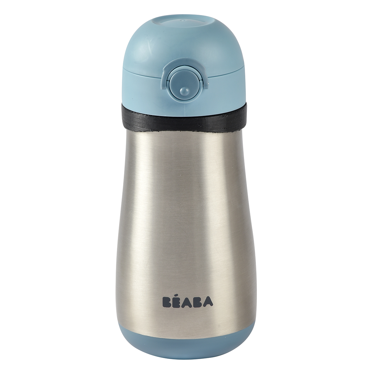 Beaba - Gourde inox avec anse BLEU Béaba
