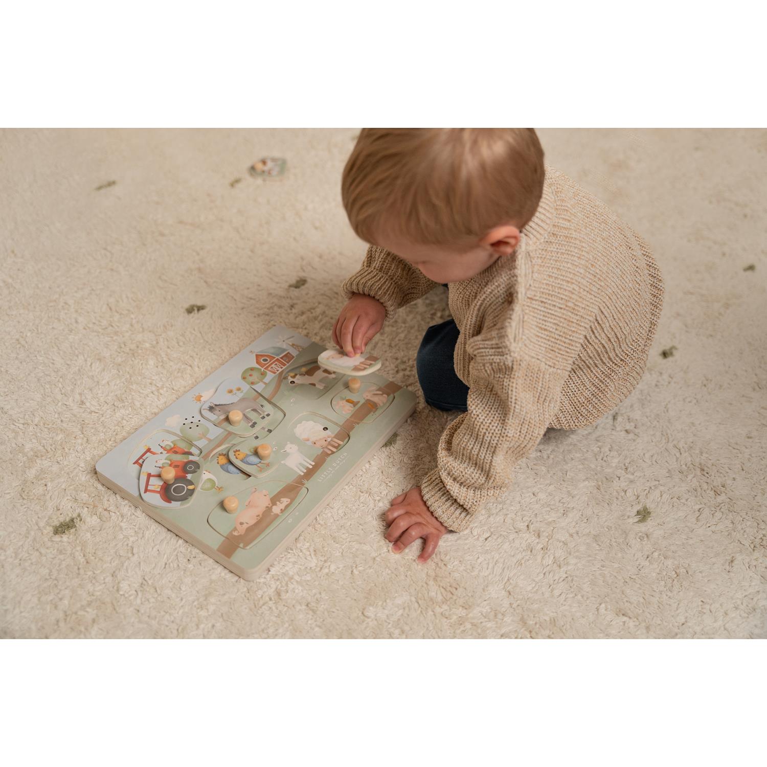 LITTLE DUTCH - Puzzle sonore en bois FSC MULTICOLORE Little Dutch