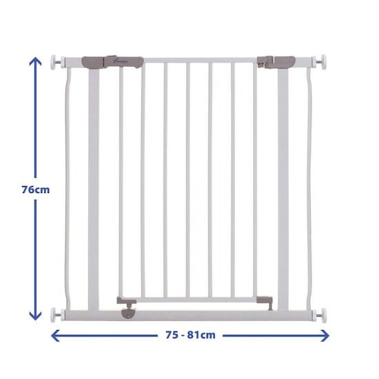 KIDIZ® Barrière d'escalier 74-87 cm Extensible - Barrière enfant