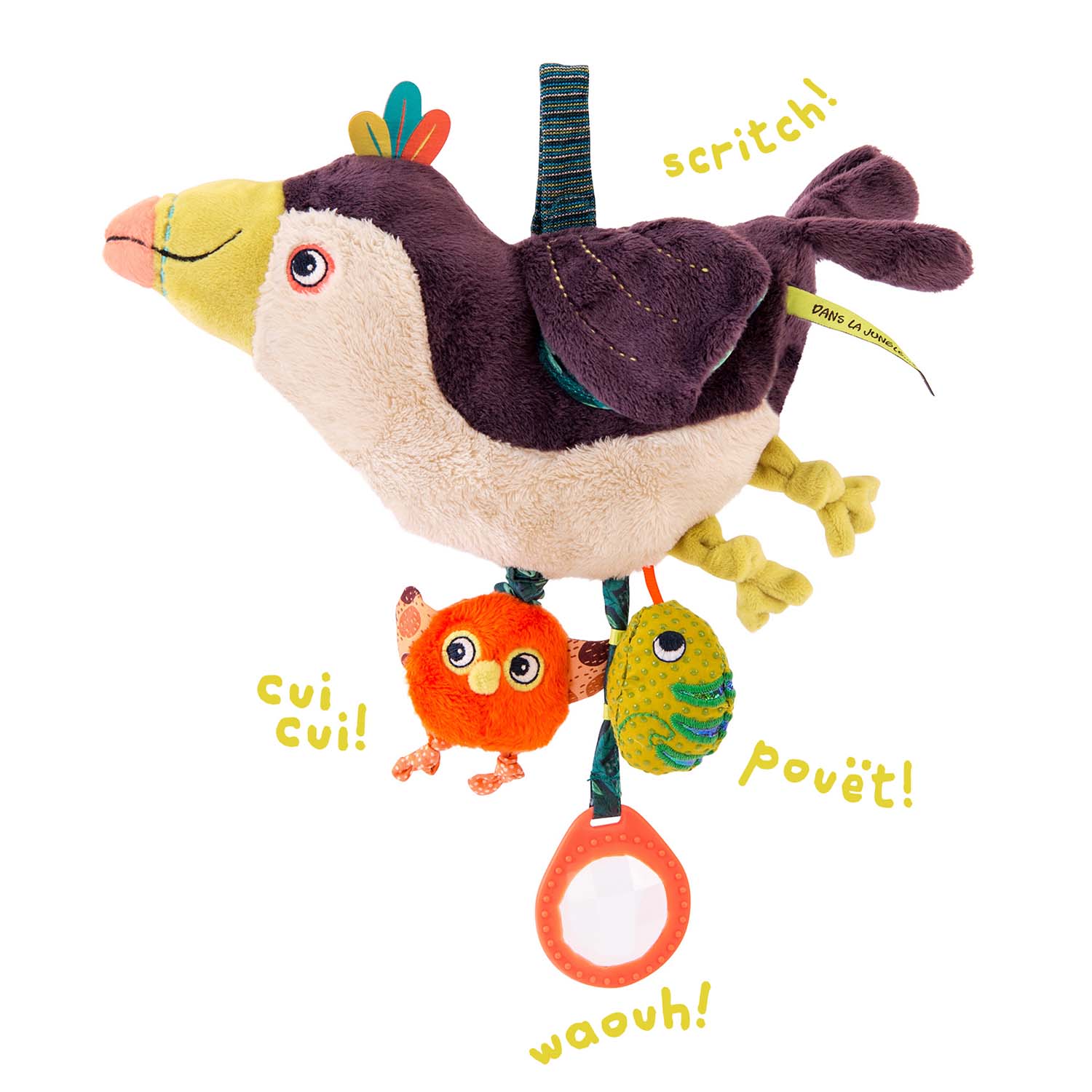 MOULIN ROTY - Toucan Pakou d'activités à suspendre Dans la jungle MULTICOLORE Moulin Roty