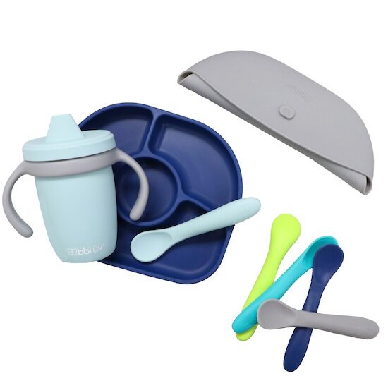 BBlüv Set d'alimentation en silicone Navy 