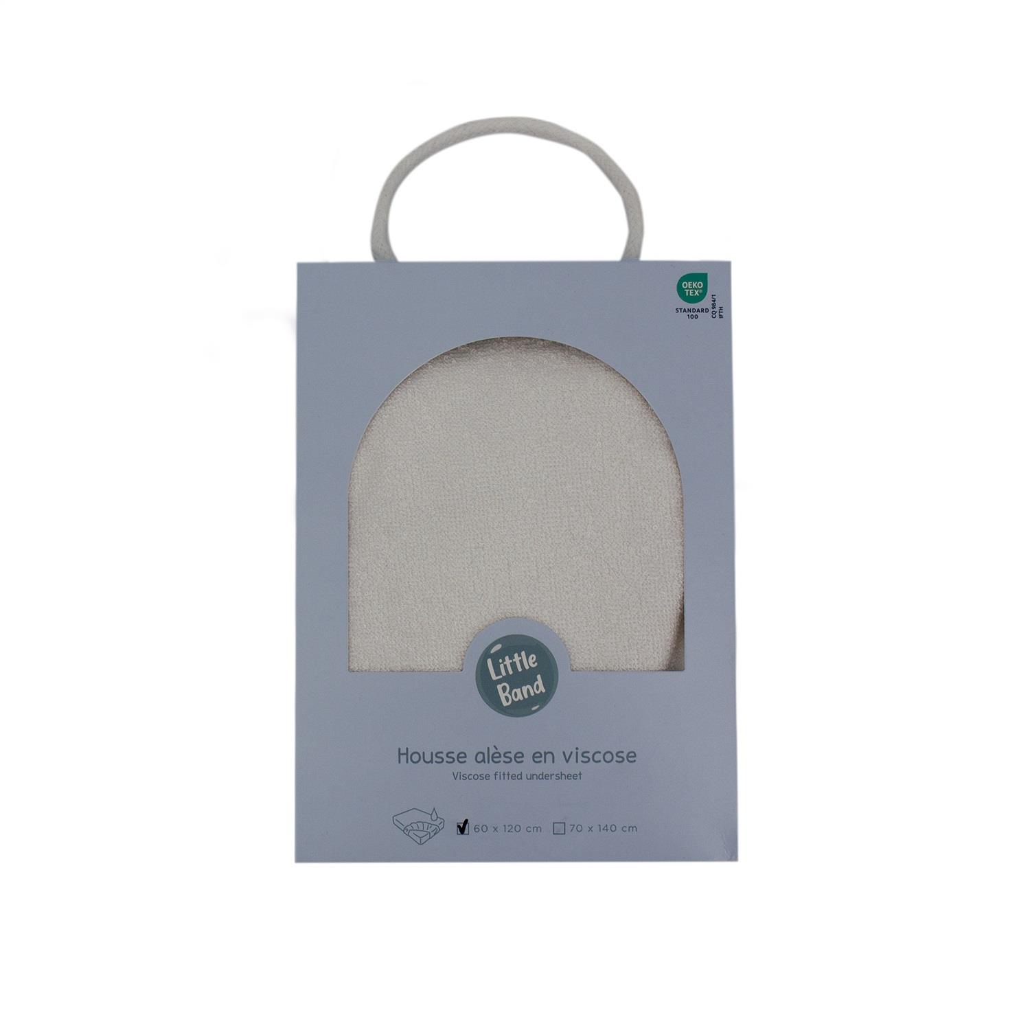 Alèse housse éponge viscose de bambou BLANC Little Band