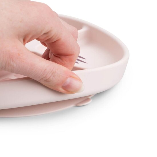 Done by Deer Stick&Stay assiette compartimentée Playground Rose 