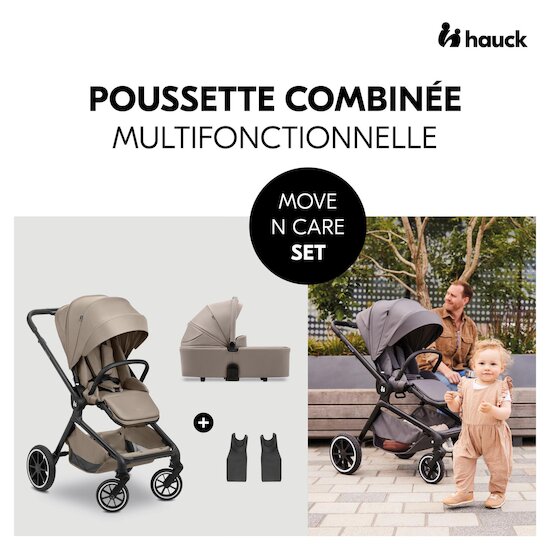 Hauck Pack Poussette Move N Care Mocha  Hauck Pack Poussette Move N Care Mocha