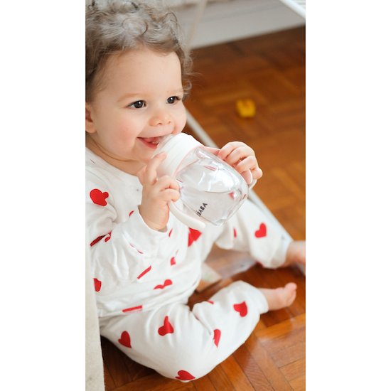 Béaba Biberon d'apprentissage 2en1 Old Pink 210 ml Béaba Biberon d'apprentissage 2en1 Old Pink 210 ml