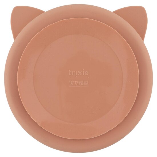 Trixie Assiette avec ventouse en silicone et compartiments Mrs. Cat 