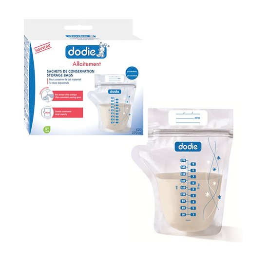 Dodie Allaitement - Sachets de conservation lait maternel - x20