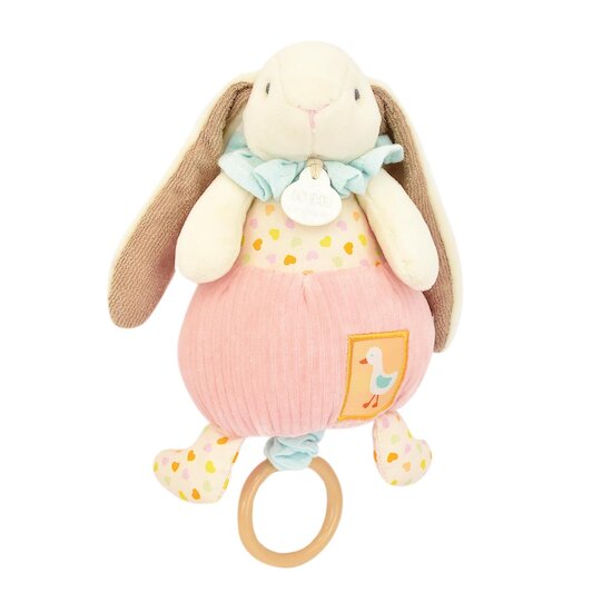 Doudou & Compagnie Peluche musicale lapin ciboulette Rose 