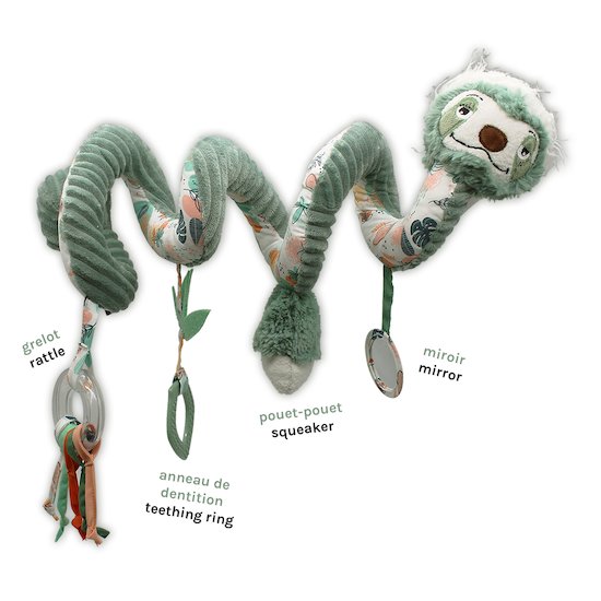 Les Déglingos Spirale Chillos le paresseux Vert  Les Déglingos Spirale Chillos le paresseux Vert