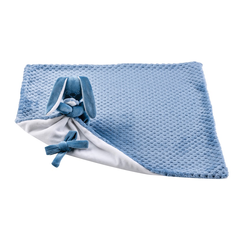 Nattou - Lapidou doudou couverture BLEU Nattou