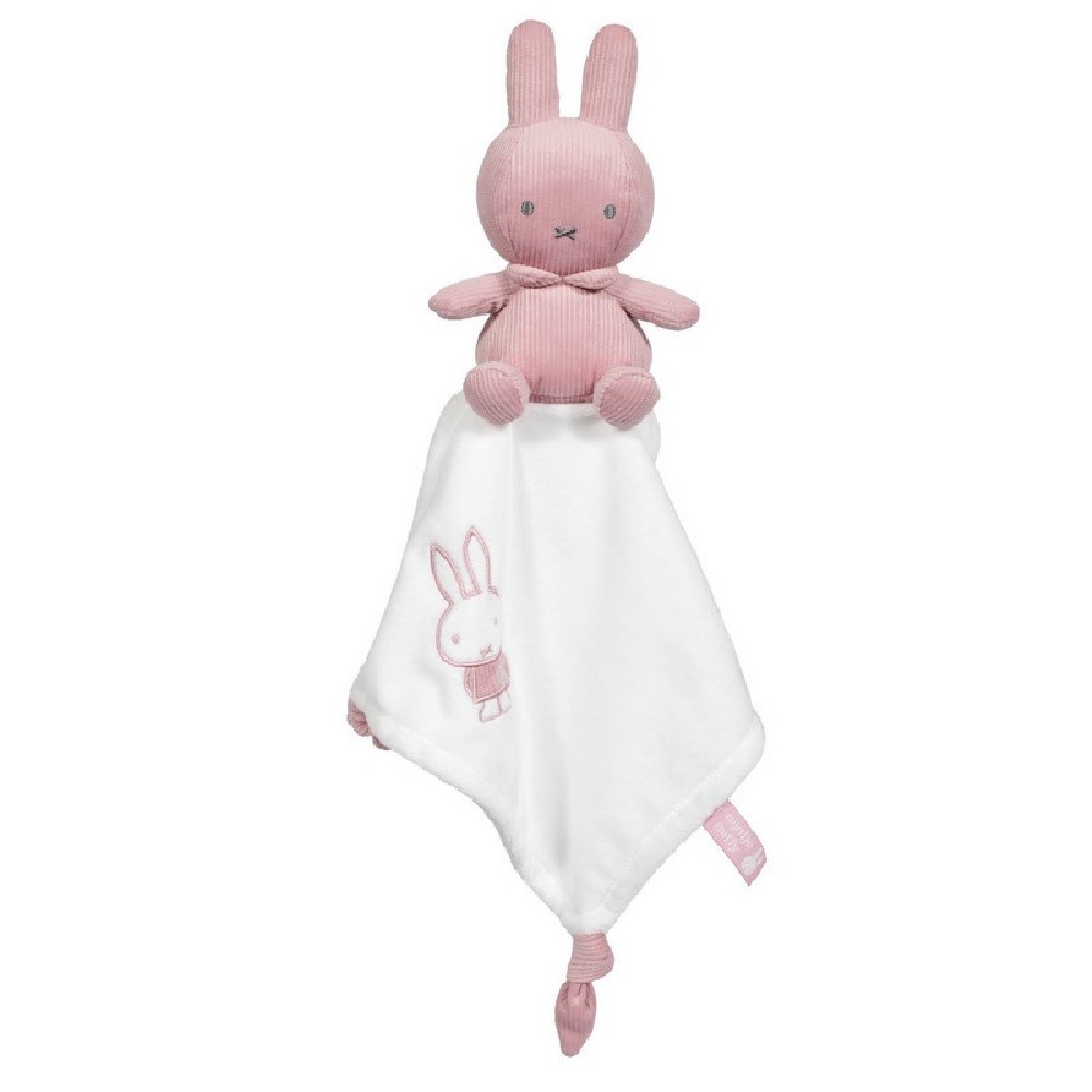Doudou 3D Miffy - Velours côtelé ROSE Pioupiou & Merveilles