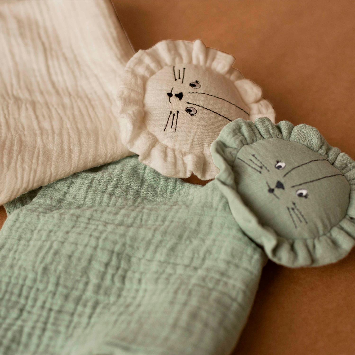 Doudou Lange Lion BEIGE Trois Kilos Sept