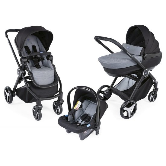 Poussette Confortable 3 En 1 Pack Poussette Coque Nacelle Bebe Adbb