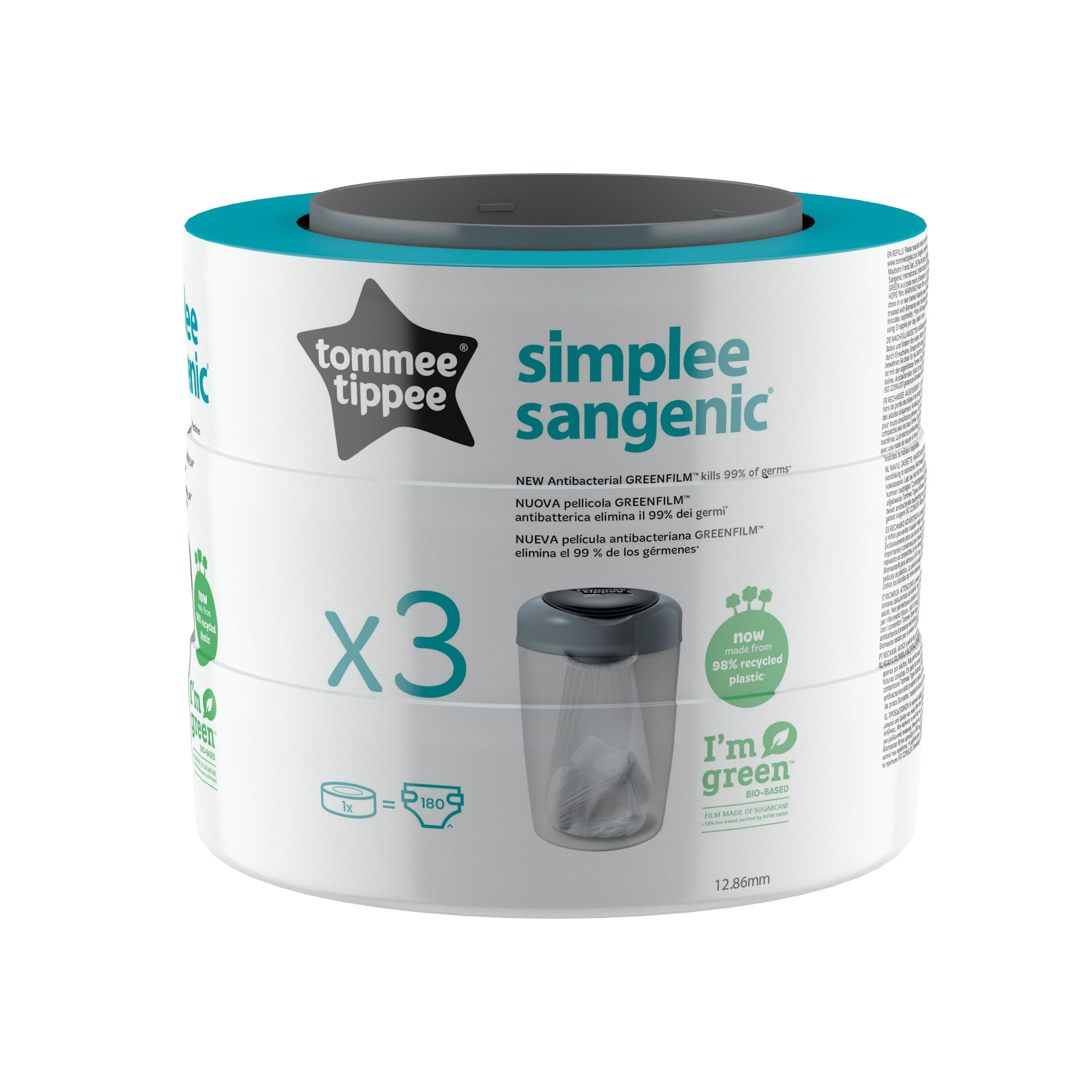 3 Recharges Simplee MULTICOLORE Tommee Tippee