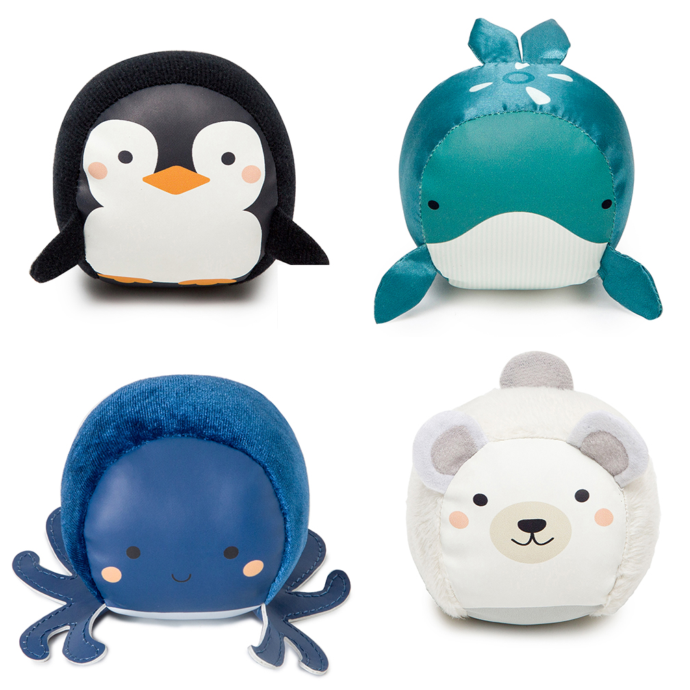 LITTLE BIG FRIENDS - 4 balles doudous Les Dooballs MULTICOLORE Little big friends
