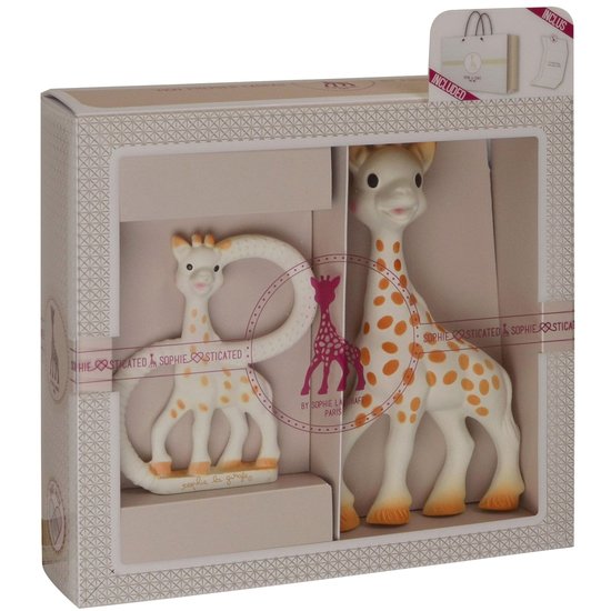 Sophie la girafe Coffret jouet et hochet Blanc, Beige  Sophie la girafe Coffret jouet et hochet Blanc, Beige