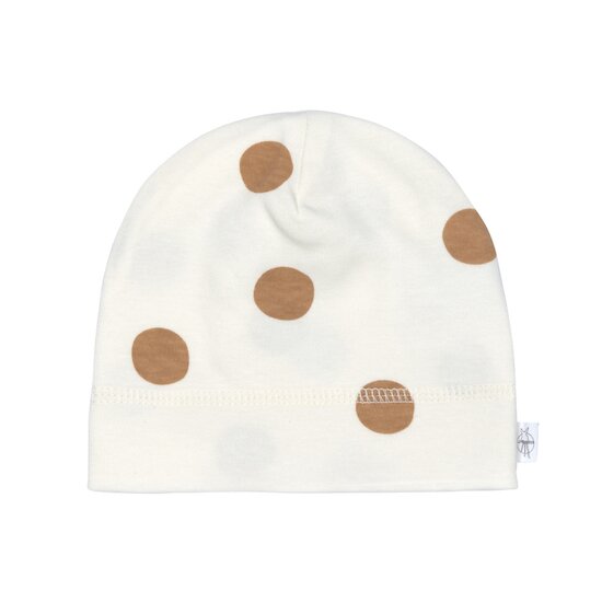 Lässig Bonnet Interlock GOTS Big Dots Blanc cassé 50/56