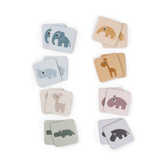 Done by Deer Jeu de memory Deer friends Multicolore  Done by Deer Jeu de memory Deer friends Multicolore