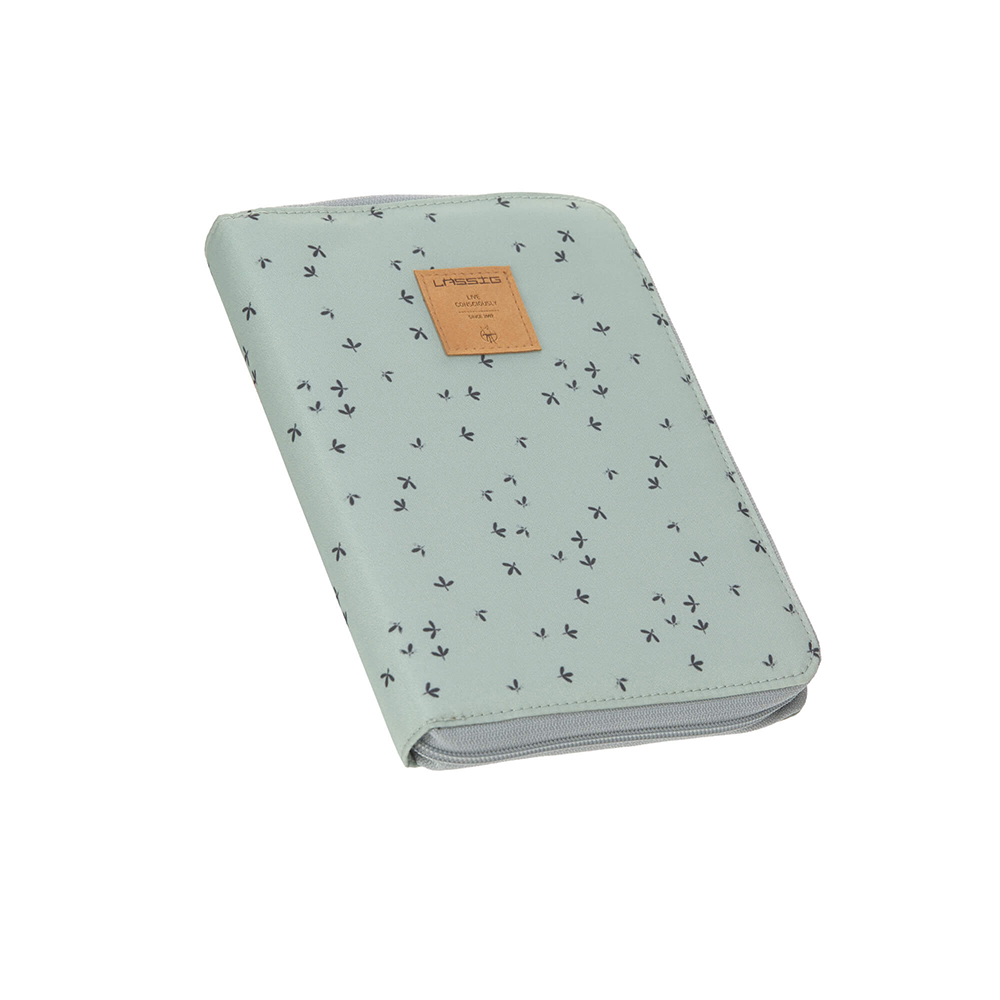 Lässig - Pochette protège carnet de santé VERT Lässig