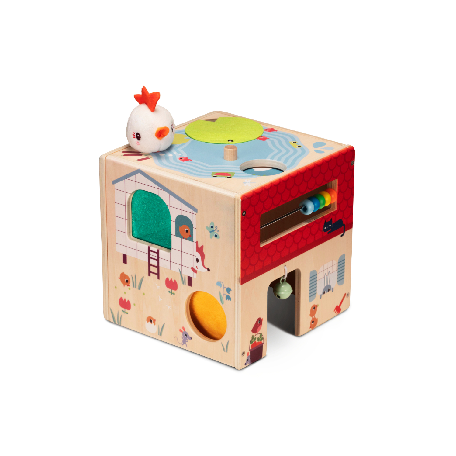 Kaloo - Cube d'activité en bois Ferme MULTICOLORE Lilliputiens