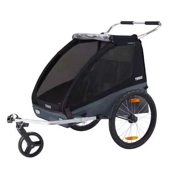 Thule Chariot Coaster 2 XT, Remorque à vélo pour 2 enfants Bleu 