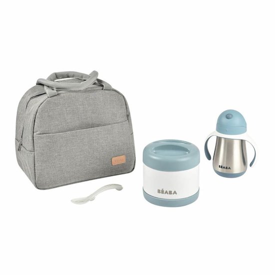 Béaba Set repas de voyage On-the-go windy blue 