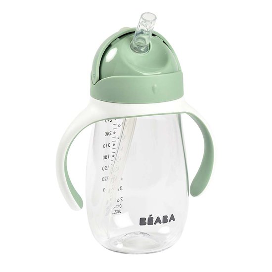 Béaba Tasse paille vert sauge 300 ml