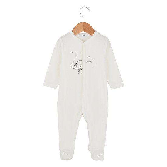 Marèse Pyjama en coton bio Petit Koala Écru Prématuré