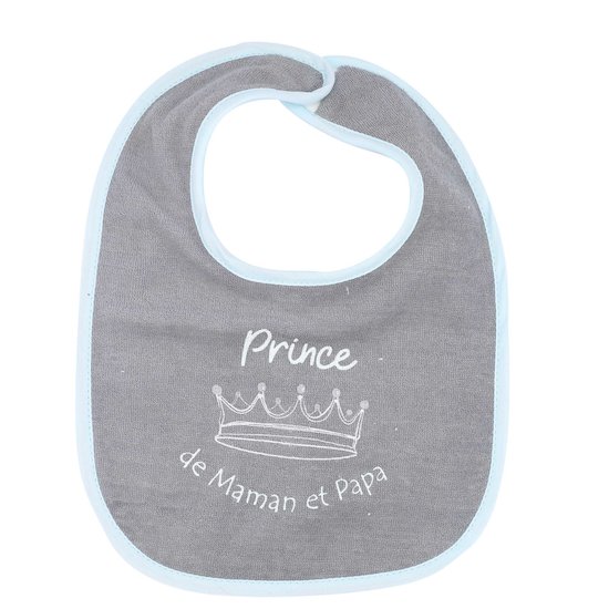 Trois Kilos Sept Lot de 7 Bavoirs 1er âge Bleu 22x30 cm