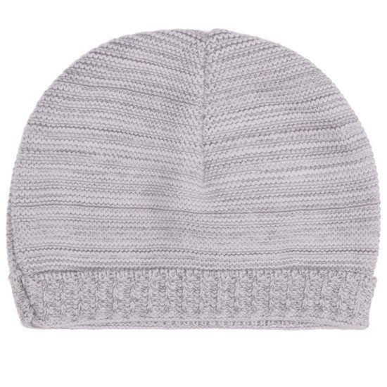 La Manufacture de layette Bonnet de naissance en coton bio Gris chiné 0-1 mois