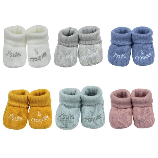 Trois Kilos Sept Chaussons Je suis à croquer  Naissance