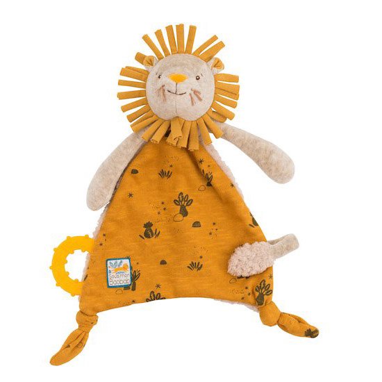 Moulin Roty Doudou attache-tétine lion Sous mon baobab  