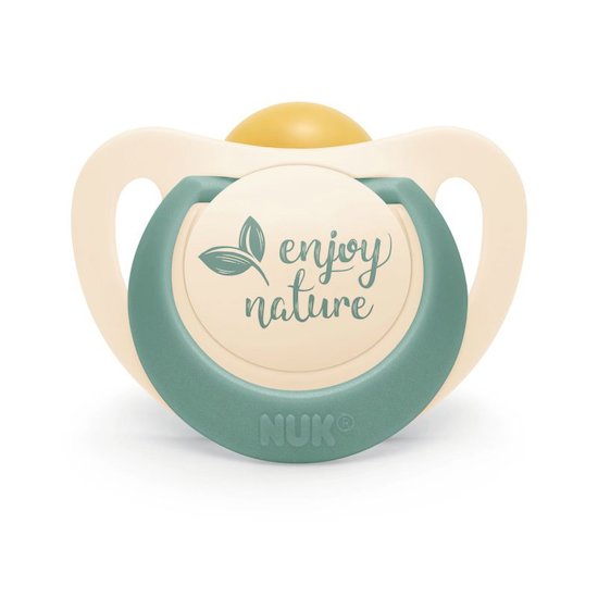 Nuk 2 sucettes Nuk for nature Eucalyptuse  Nuk 2 sucettes Nuk for nature Eucalyptuse