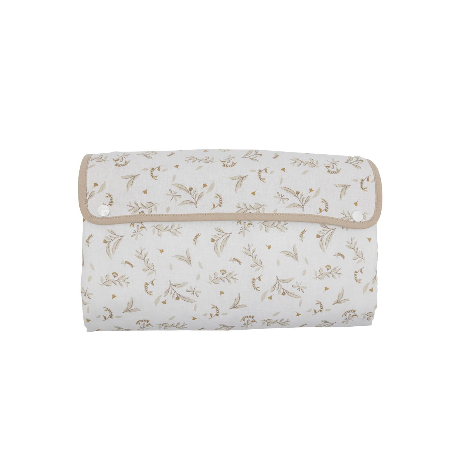 BB & Co - Tapis à langer feuilles BEIGE BB&Co