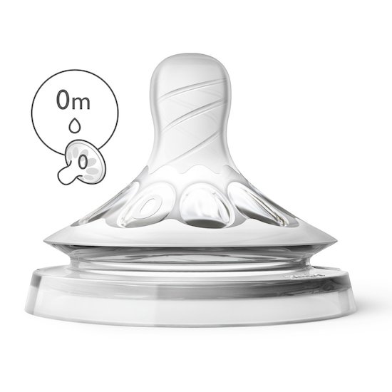 Philips Avent 2 Tétines Natural 2.0 néonat Blanc 