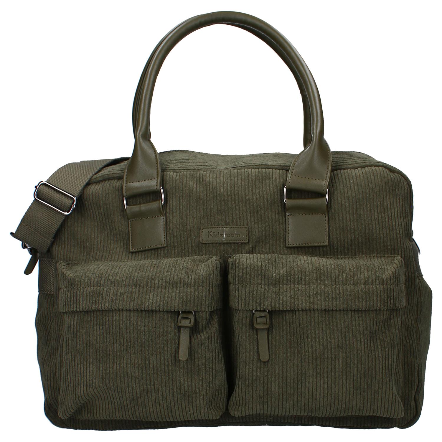 BB & Co - Sac à langer velours côtelé VERT BB&Co