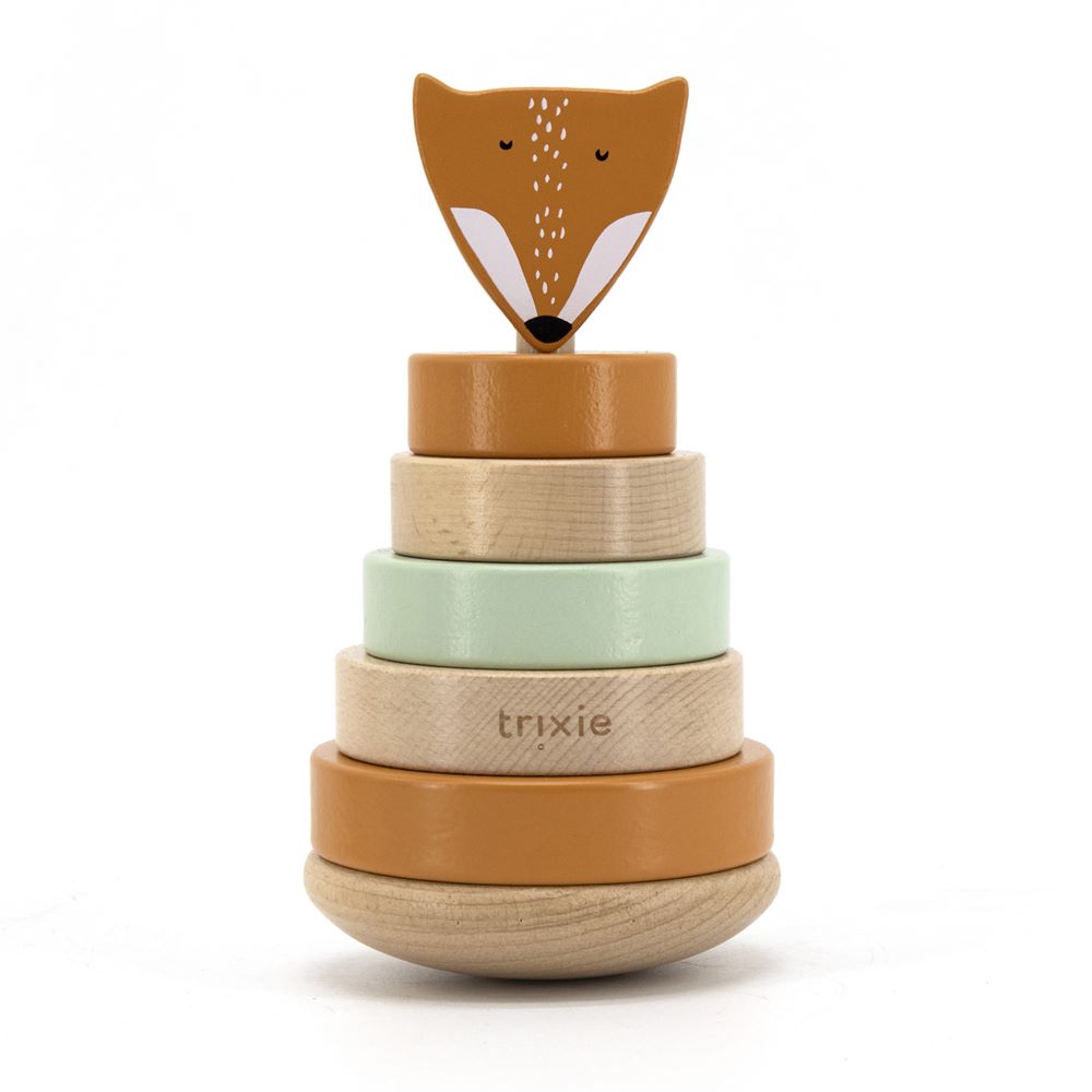 TRIXIE - Tour à empiler en bois ORANGE Trixie
