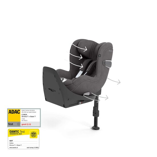 Cybex Siège Auto Sirona T i-Size Tissu Plus Mirage Grey  Cybex Siège Auto Sirona T i-Size Tissu Plus Mirage Grey