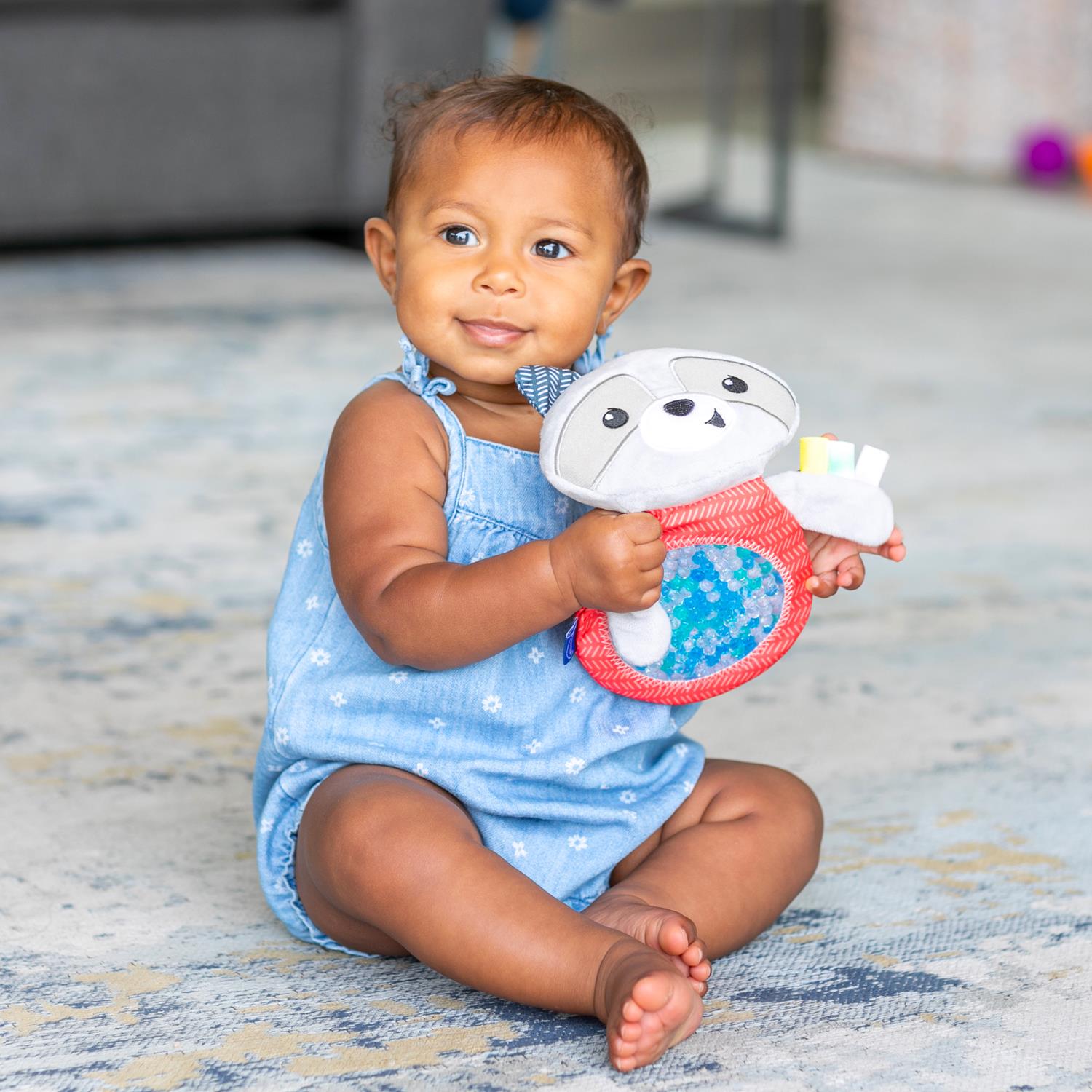 Infantino - Mon doudou raton laveur sensoriel MULTICOLORE Infantino