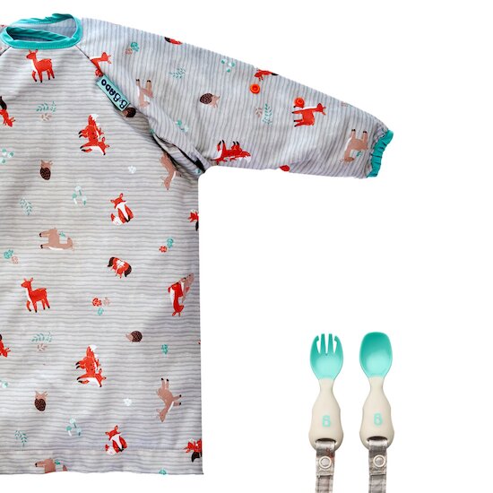Bibado Bavoir tablier et couverts woodland 