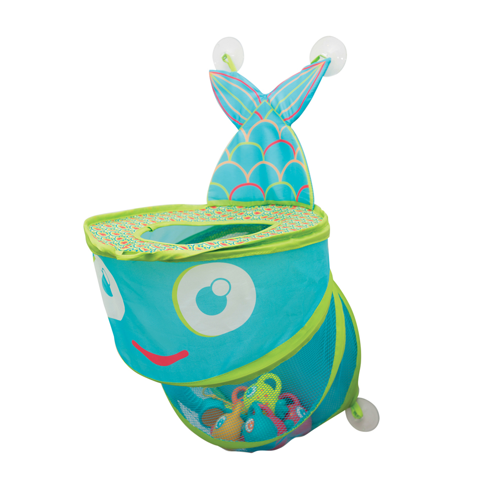 LUDI - Grand filet de bain Poisson BLEU Ludi
