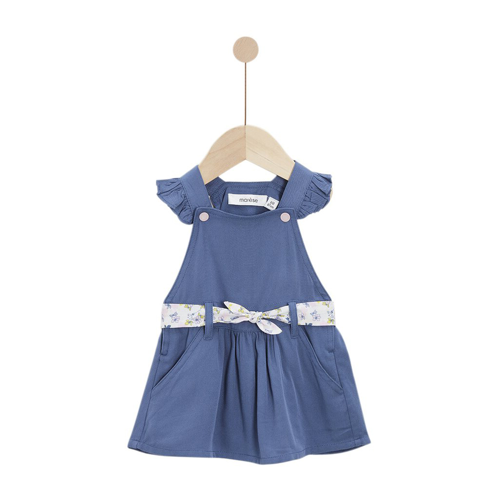 Marèse - Robe Manches courtes la saison des lilas BLEU Marèse