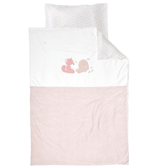 Nattou Housse de couette et taie Alice et Pomme Rose 