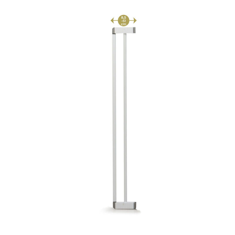 Extension 8,5 cm pour barrière 4712 Easy Close Pression Metal - BLANC Geuther
