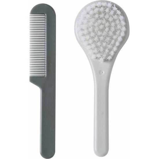 Luma Set de coiffure brosse et peigne Vert 