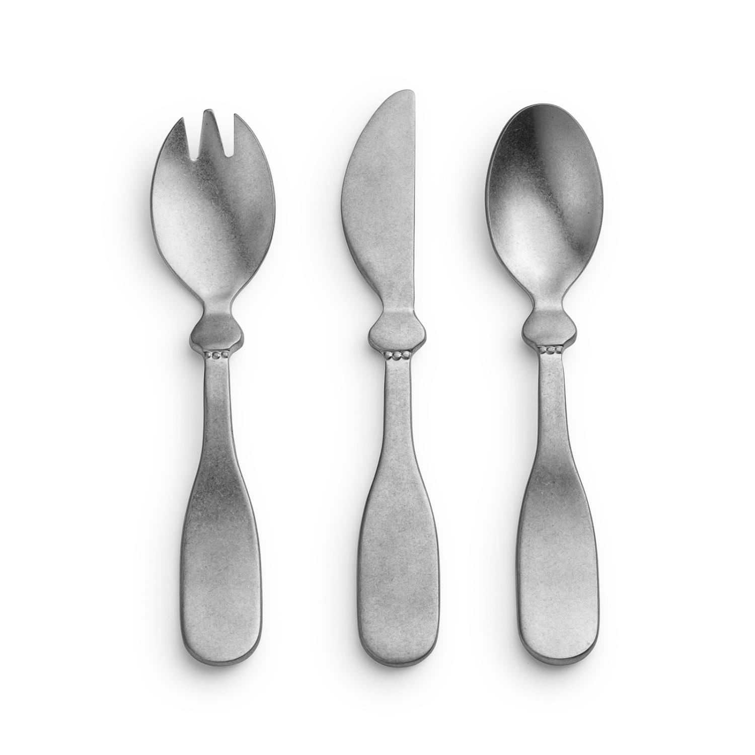 Set de couverts pour enfant GRIS Elodie Détails