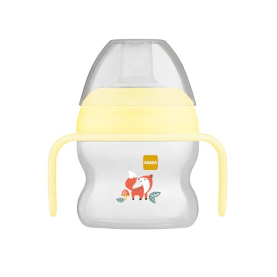 MAM Tasse à bec souple silicone avec anses  Panaché 150 Ml MAM Tasse à bec souple silicone avec anses  Panaché 150 Ml