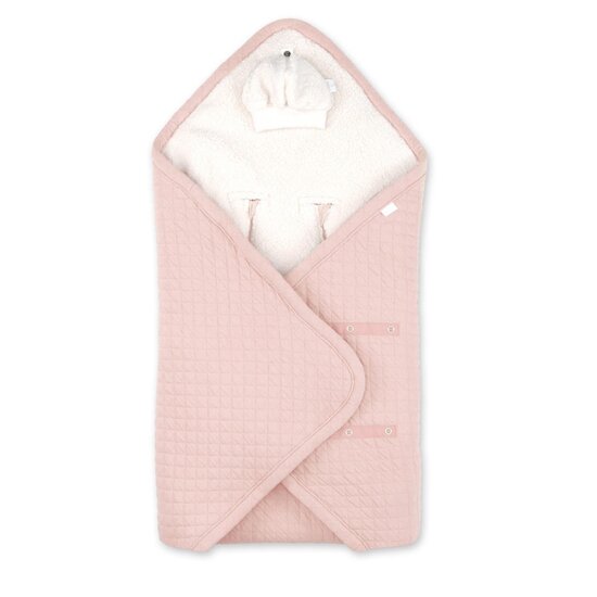 Bemini Chancelière Biside jersey + teddy Quilt 44 Blush  Bemini Chancelière Biside jersey + teddy Quilt 44 Blush