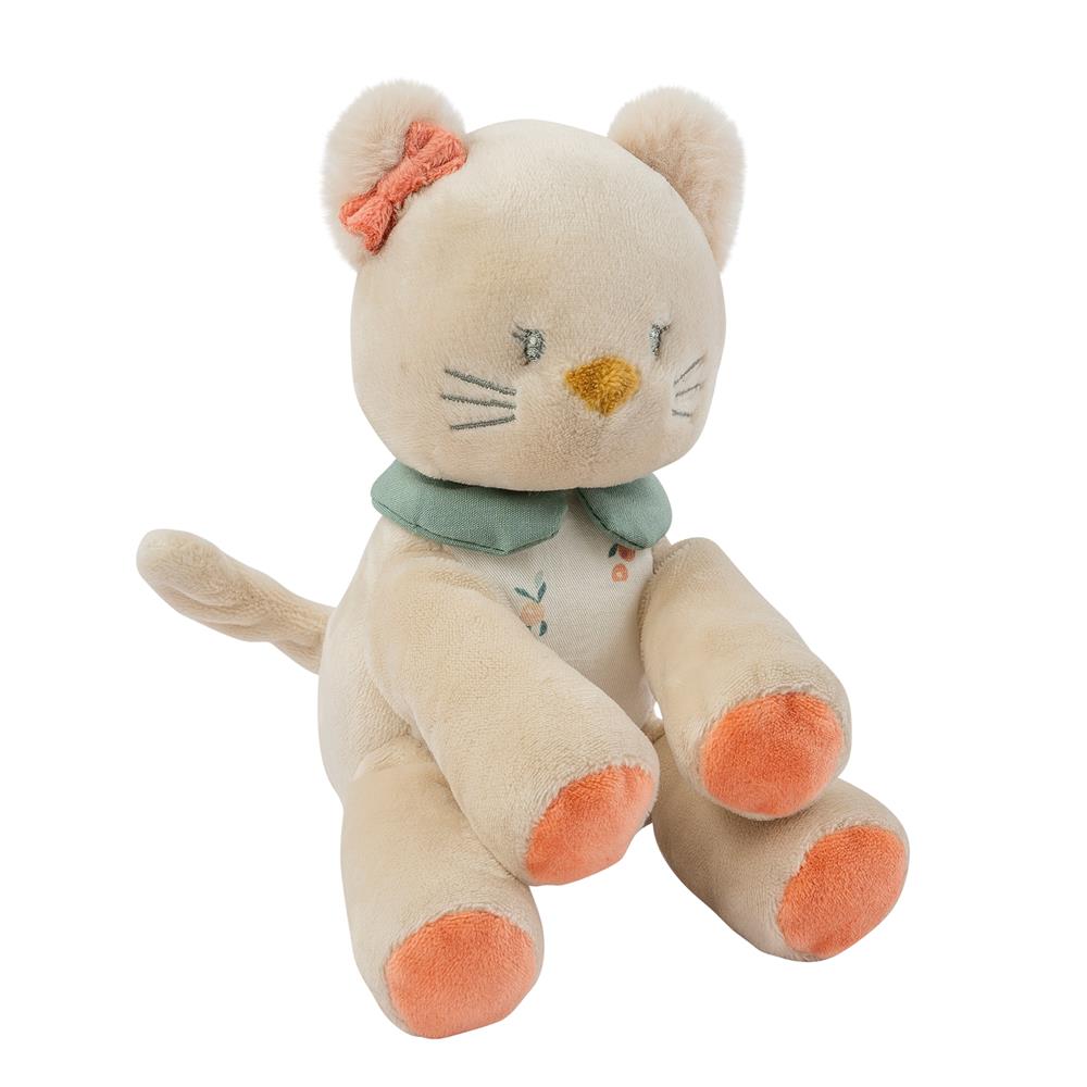 Mini peluche chat Mila, Zoé et Lana BEIGE Nattou